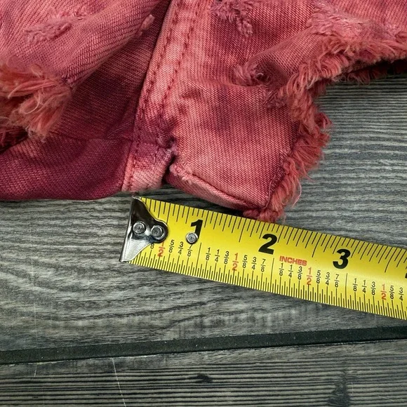 Free People Mixed Emotions Hi Lo Shorts High Rise Size 25 Dragonfruit Sorbet NWT - Picture 6 of 12